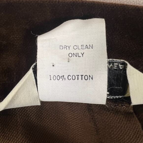 Vintage Brown Velvet Pencil Skirt XS | 90s Union Made in USA High Waist Academic - Picture 9 of 14